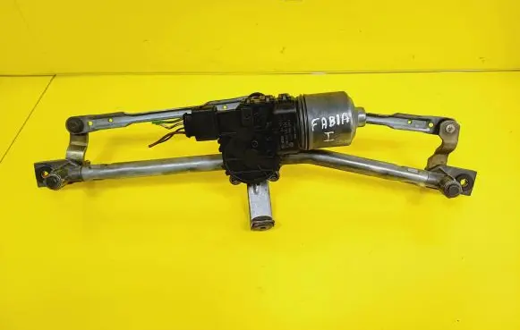 Skoda Fabia Mk1 (6Y) Front wiper linkage and motor 6Q1955119A 0390241524