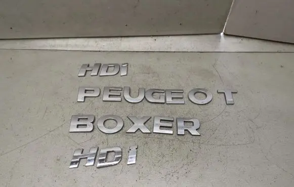 Peugeot Boxer Manufacturers badge/model letters 