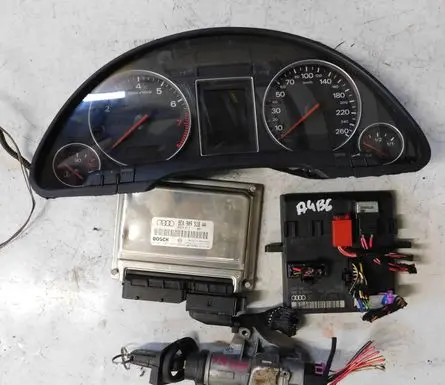 Audi A4 S4 B6 8E 8H Engine ECU kit and lock set 8E0909518AA 80907279E 8E0920900L