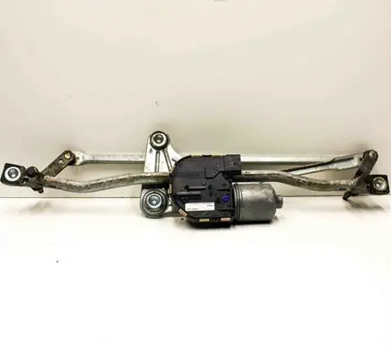 Front wiper linkage and motor
