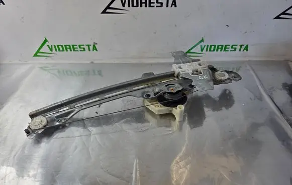 Rear door window regulator with motor