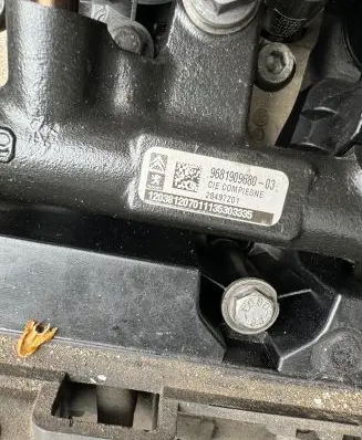 Peugeot 5008 Fuel main line pipe 9681909680 28497Z01