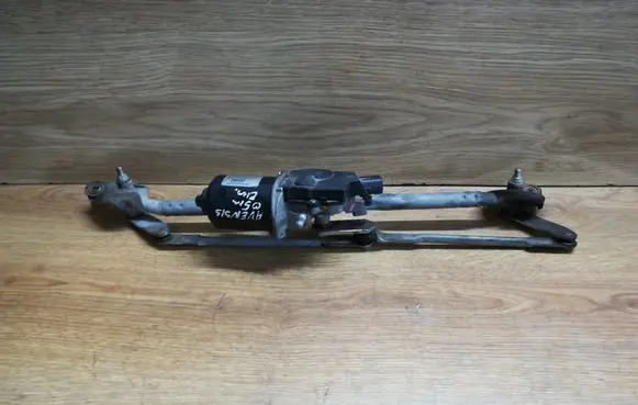 Front wiper linkage and motor