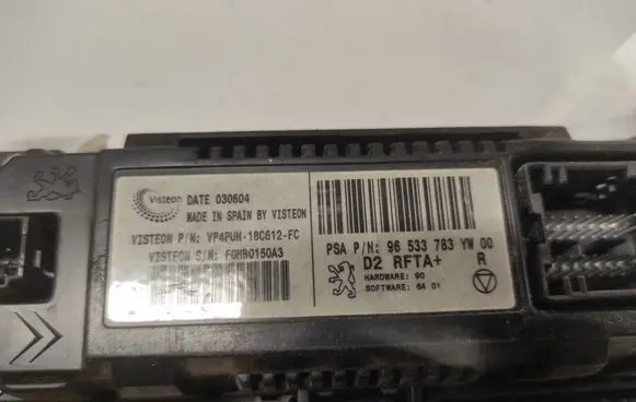 Citroen C5 Climate control unit 96533783 96470290 96466840