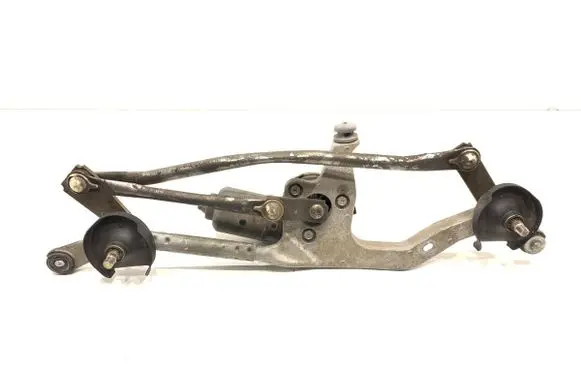 Front wiper linkage and motor