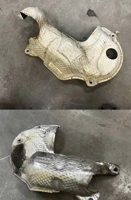 Peugeot 508 RXH Exhaust heat shield 9671706680 9671706580 9673251280