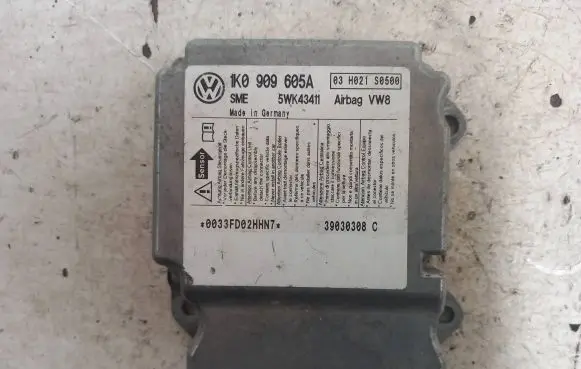Volkswagen Golf V Airbag control unit/module 1K0909605A 5WK43411 03H021S0500