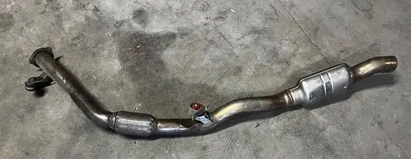 Porsche Cayenne (9Y0 9Y3) Exhaust gas pipe 4M0253350CE 4M0253211AF