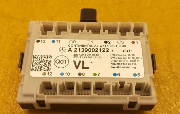 Mercedes-Benz E W213 Door control unit/module A2139002122 A2139010308 A2139027813