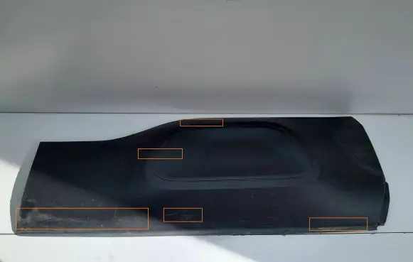 Citroen C5 Aircross Rear door trim (molding) 9820076177 EH227NE9545 PEDD20