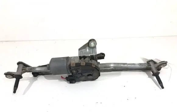 Front wiper linkage and motor