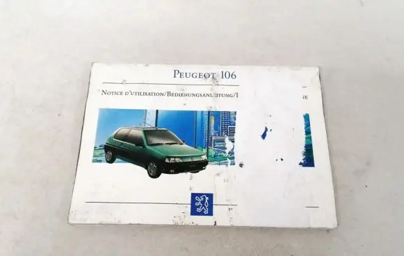 Peugeot 106 Owners service history hand book 