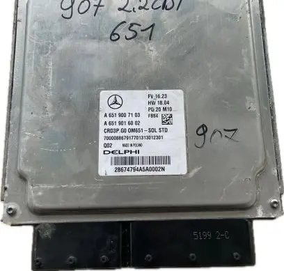 Mercedes-Benz EQV 447 Engine ECU kit and lock set A6519007103