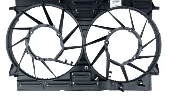 Porsche Cayenne (9Y0 9Y3) Radiator cooling fan shroud 8W0121207C 8W0121003D