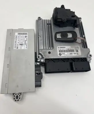 BMW 5 E60 E61 Engine ECU kit and lock set 0281014175 170435601 7808222