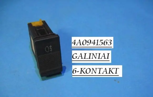 Fog light switch