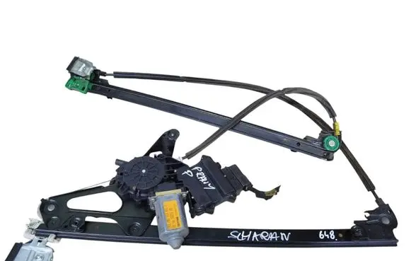 Volkswagen Sharan Front door window regulator with motor 7M0837402P 95VWA23200BF 7M0959802A