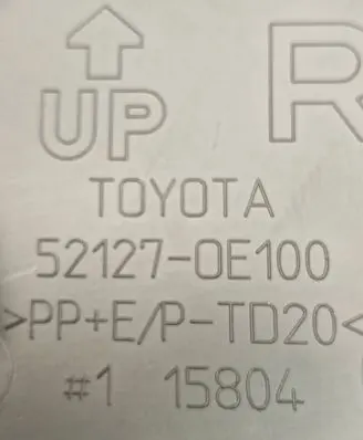 Toyota Highlander XU50 Front tow hook cap/cover 521270E100 EPTD2 15804