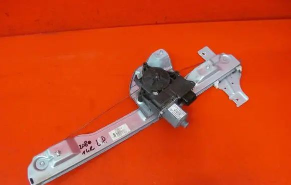 Peugeot 208 I Front door window regulator with motor 9806088180 9806081880