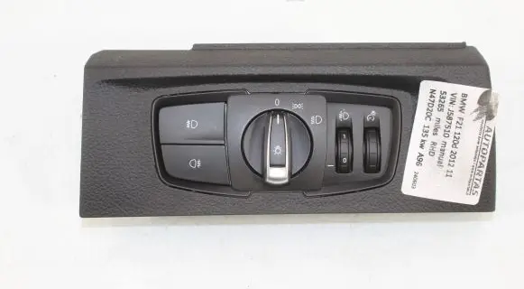 BMW 1 F20 F21 Light switch 9265304 12247412 549648908
