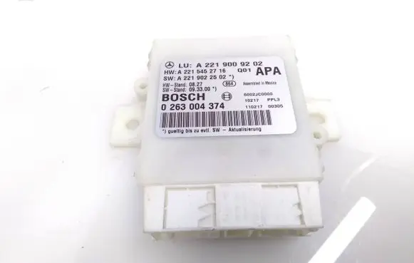 Mercedes-Benz S W221 Parking PDC control unit/module 0263004374 A2219009202 A2215452716
