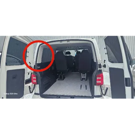 Volkswagen Transporter - Caravelle T6 (D)pillar trim (top) 7E3867245