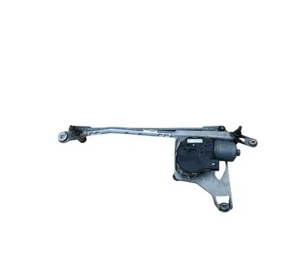 Front wiper linkage and motor