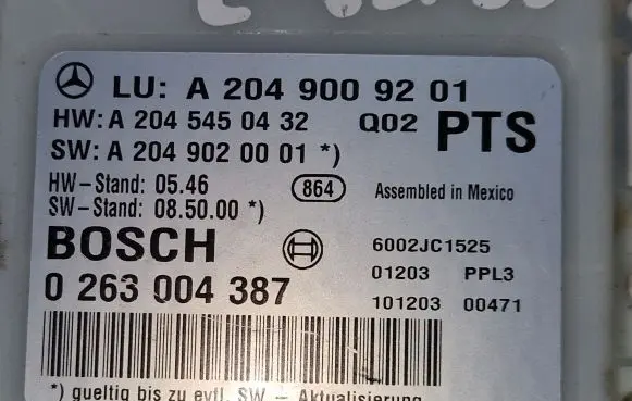 Mercedes-Benz C W204 Parking PDC control unit/module A2049009201