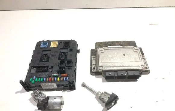 Citroen C4 Grand Picasso Engine ECU kit and lock set 966405908001XY IAW6LPB 9665056280