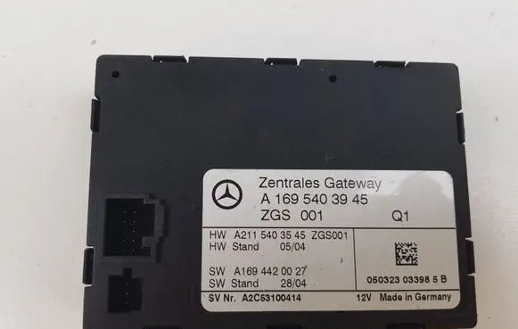 Mercedes-Benz A W169 Gateway control module A1695403945