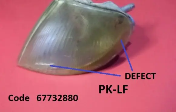 Front indicator light