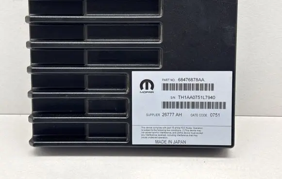Chrysler Pacifica Sound amplifier 68476878AA TH1AA0751L7940 26777AH