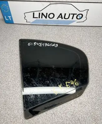 Rear vent window glass