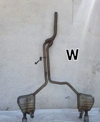 Audi A6 S6 C7 4G Muffler/silencer 