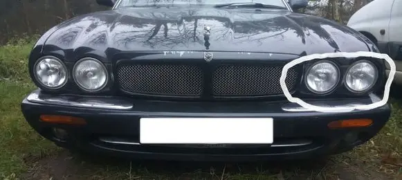 Jaguar XJ X308 Under headlight/headlamp trim 4651AF BLACK