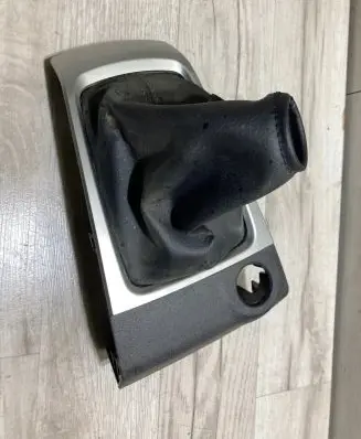 Gear lever shifter trim leather/knob