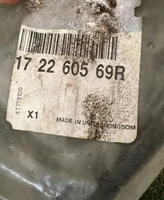 Dacia Dokker Fuel return line/hose 172260569R