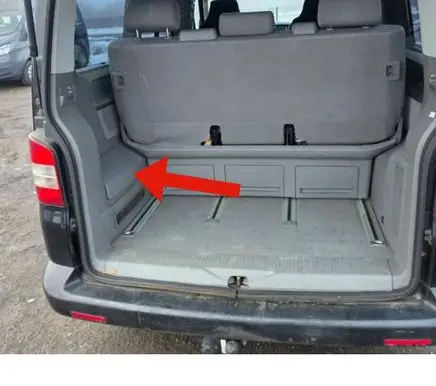Volkswagen Multivan T5 Trunk/boot trim cover 7H9868433 7H5868433
