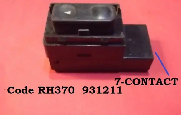 KIA Sephia Electric window control switch RH370 931211