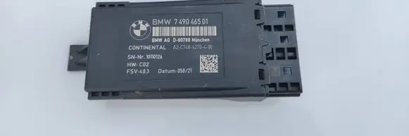 BMW 5 G30 G31 G38 Seat control module 7490465 A2C7484270400
