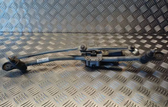 Front wiper linkage and motor