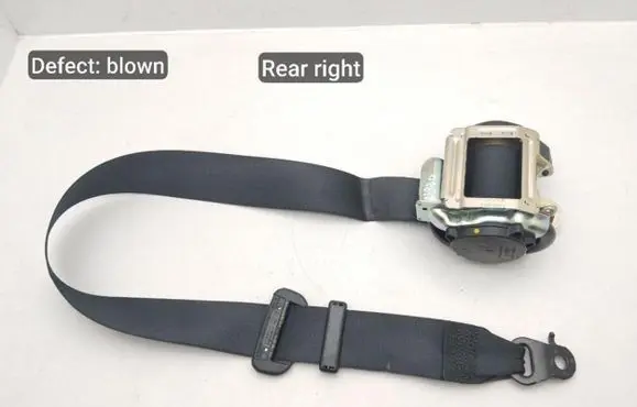 Porsche Taycan 9J1 Rear seatbelt 9J1857806F