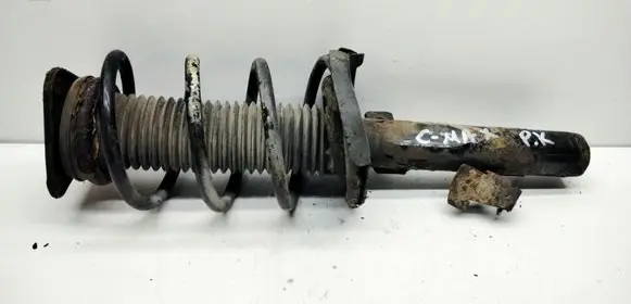 Front shock absorber with coil spring