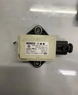 Audi A4 S4 B8 8K ESP acceleration yaw rate sensor 8K0907637C 7031311 0265005738