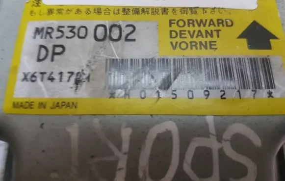 Mitsubishi Pajero Sport I Airbag control unit/module MR530002 X6T41781