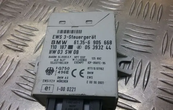 BMW 3 E46 Immobilizer control unit/module 05393244 61356905668