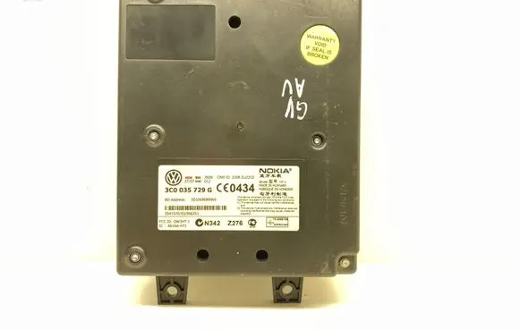 Volkswagen PASSAT B6 Bluetooth control unit module 3C0035729G