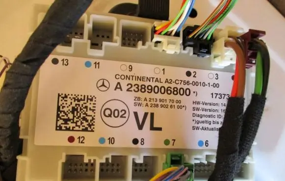 Mercedes-Benz E W238 Door control unit/module A2389006800 CABRIOE300LEWYCH