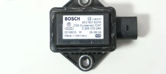 Audi A6 S6 C5 4B ESP acceleration yaw rate sensor 8E0907637A