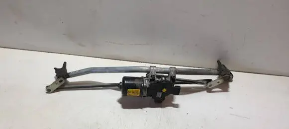 Front wiper linkage and motor